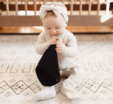 Lovey in Midnight with Removable Wooden Teething Ring