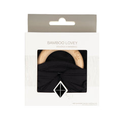 Lovey in Midnight with Removable Wooden Teething Ring